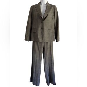 Lafayette 148 Wool Viscose Blend Two Button Blazer Petite Pants Suit